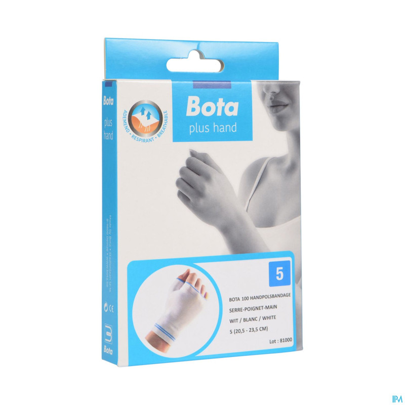 Bota serre-poignet-main+pouce 100 white n5