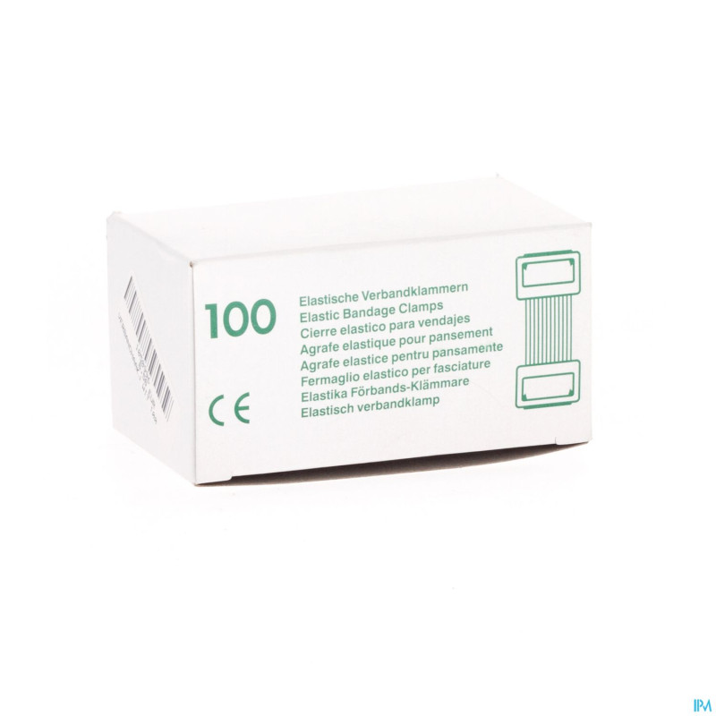 Wolf agrafes elast blanc bte   100