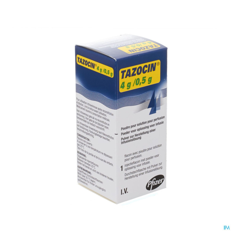 Tazocin  1 fl inj 4g/500mg