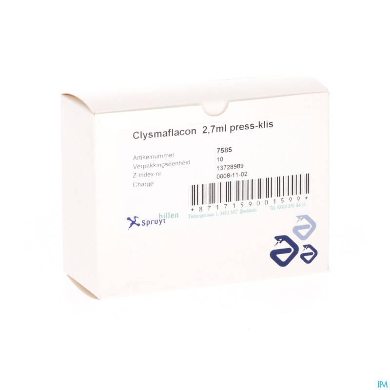 Clysmaflacon press-klis    2,7ml aca