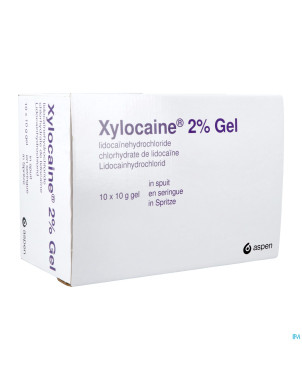 Xylocaine gel ser/spuit 10x10g 2%
