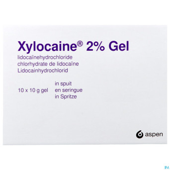 Xylocaine gel ser/spuit 10x10g 2%