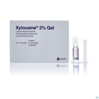 Xylocaine gel ser/spuit 10x10g 2%