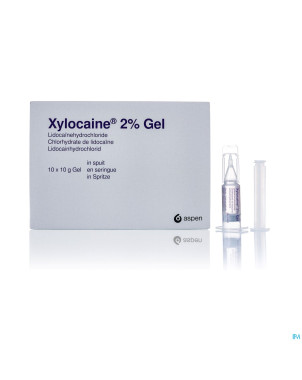Xylocaine gel ser/spuit 10x10g 2%
