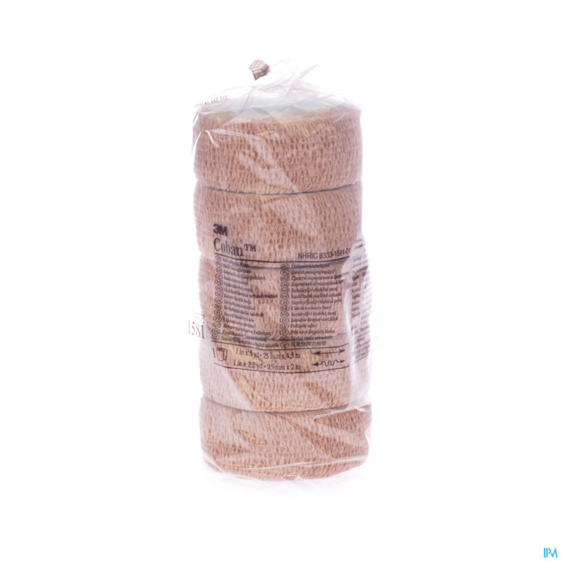 Coban 3m bandage el. skin roul.  2,5cmx4,5m 5 1581