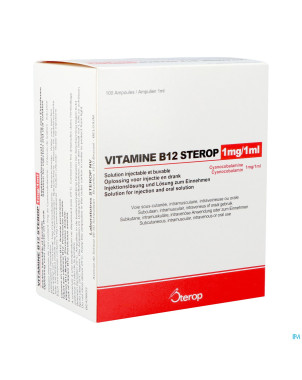 Vit b12 sc/im/iv amp 100 x 1mg/1ml