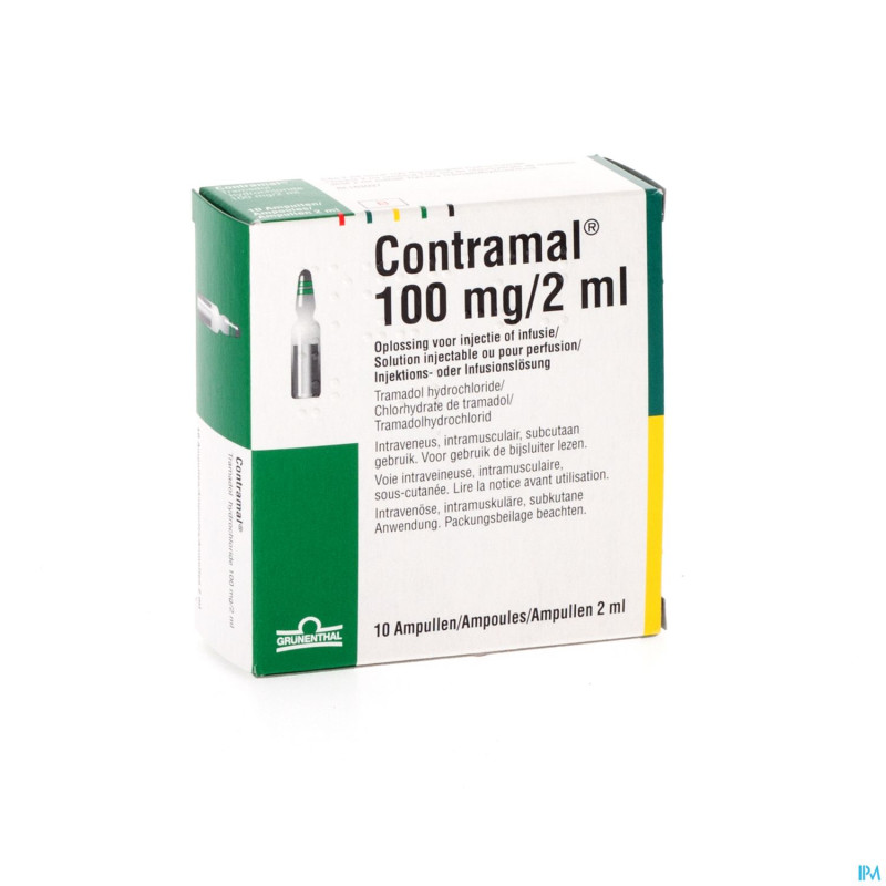 Contramal amp 10 x 100 mg/2 ml