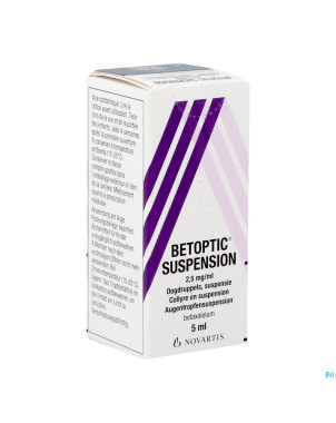 Betoptic suspension gutt opht 5 ml