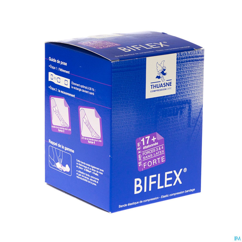 Biflex 17+ forte med.stretch+indic.blc 10cmx3,0m 1