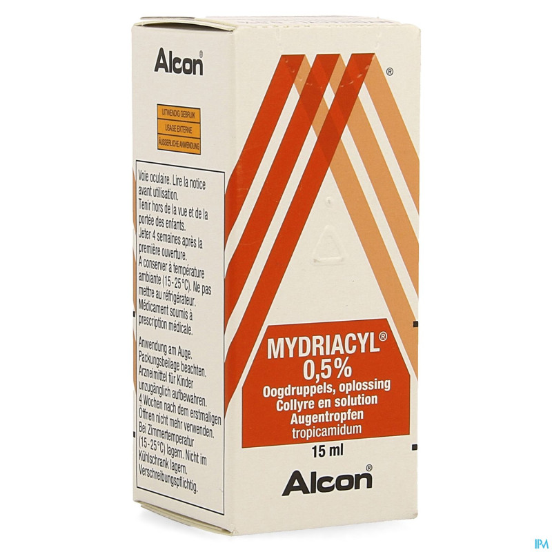 Mydriacyl 0,5 % collyre 15 ml