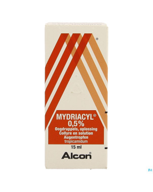 Mydriacyl 0,5 % collyre 15 ml