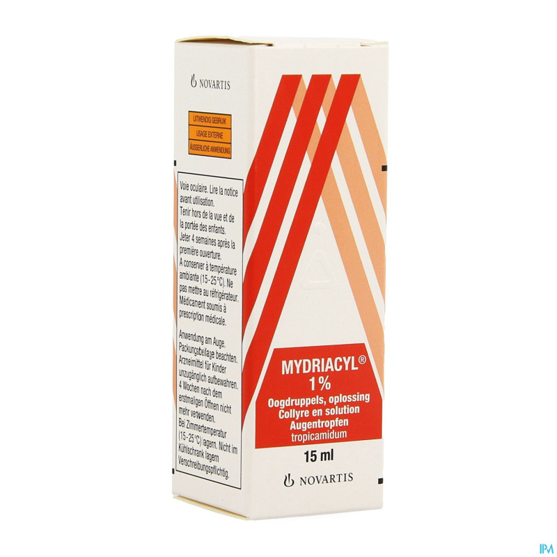 Mydriacyl 1 % collyre 15 ml