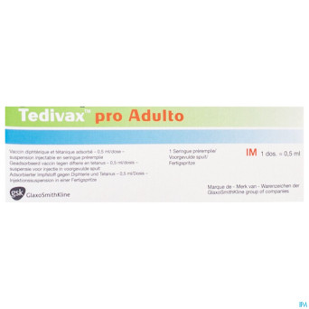 Tedivax pro adulto ser inj 0,5ml