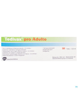 Tedivax pro adulto ser inj 0,5ml