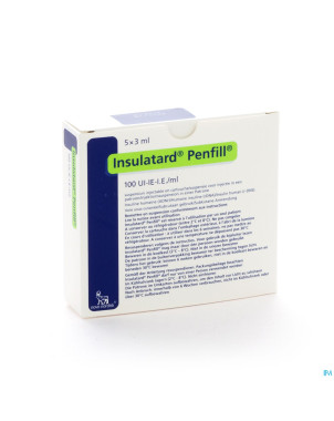 Insulatard penfill 100 iu/ml 5 x 3,0ml