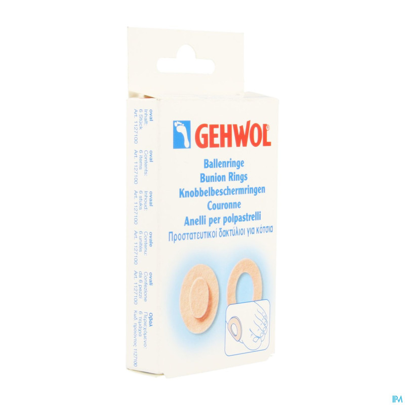Gehwol prot.oignons couronne oval 6 mannavita