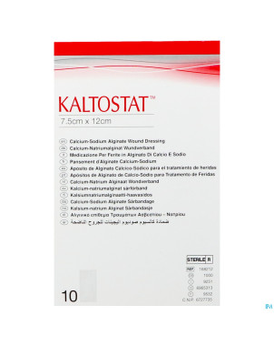 Kaltostat pans  7,5x12,0cm ster 10p