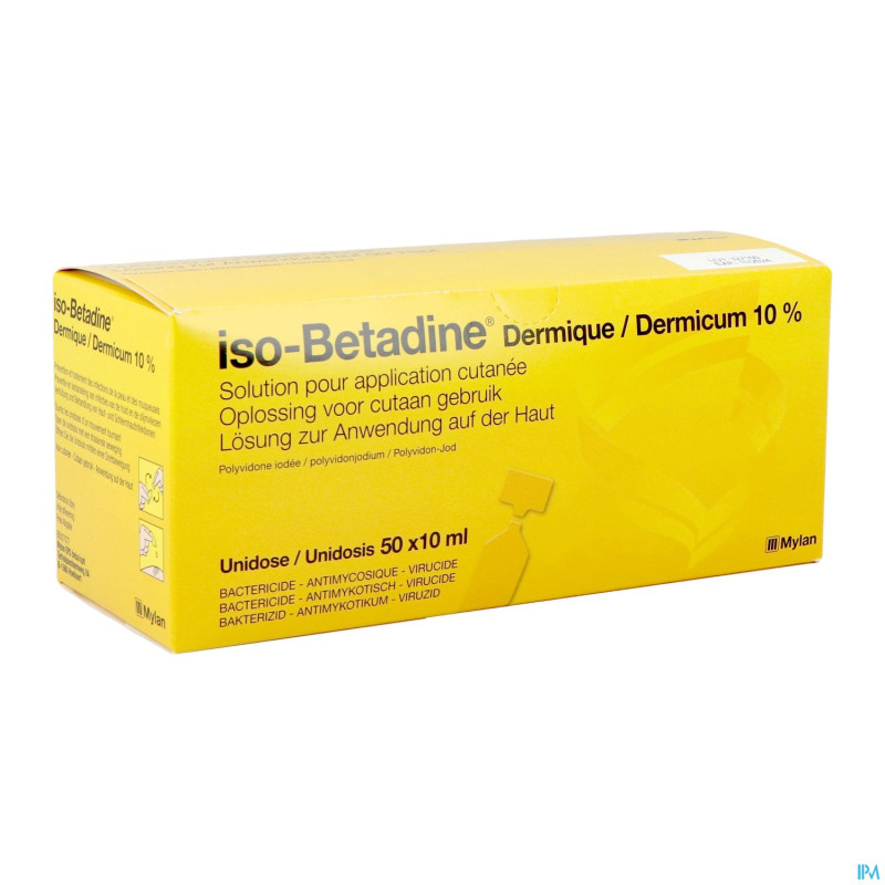 Iso betadine derm 10% 50x10ml ud