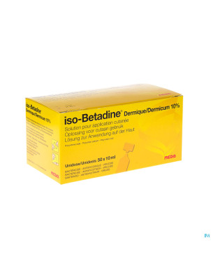 Iso betadine derm 10% 50x10ml ud
