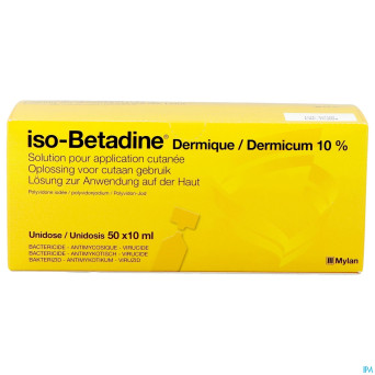 Iso betadine derm 10% 50x10ml ud