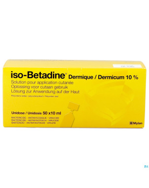 Iso betadine derm 10% 50x10ml ud
