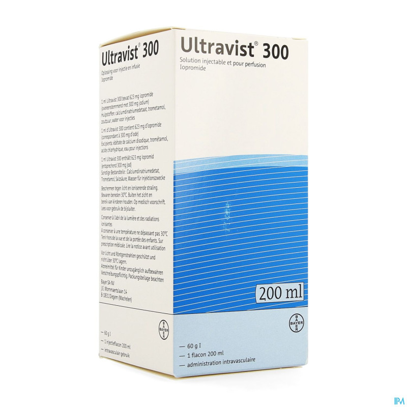 Ultravist 300 fl inj 1 x 200 ml