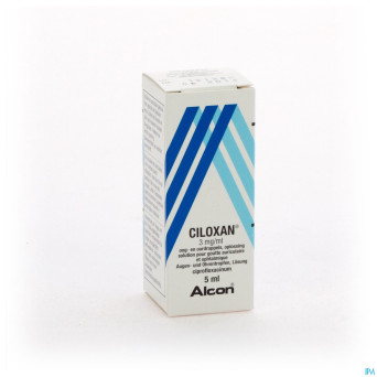 Ciloxan gutt opht + auric 5ml 0,3%
