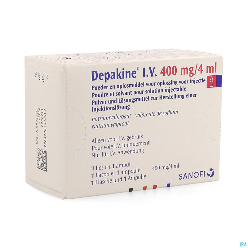 Depakine 1 fl iv 400mg + solv 4ml
