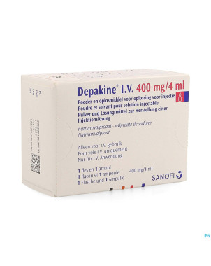 Depakine 1 fl iv 400mg + solv 4ml
