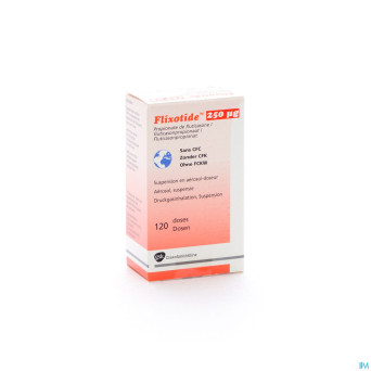 Flixotide 250 inhal dos  120x250mcg