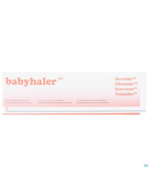 Babyhaler chambre inhalation+masque bb 2 valves