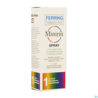 Minirin spray 10mcg/dos 2,5ml0,1mg