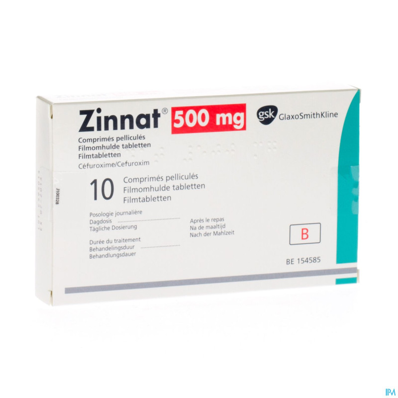 Zinnat 500 comp 10x500mg