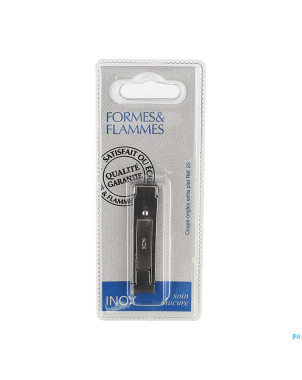 Formes&flammes  25 coupe ongles inox plat