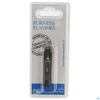 Formes&flammes  25 coupe ongles inox plat