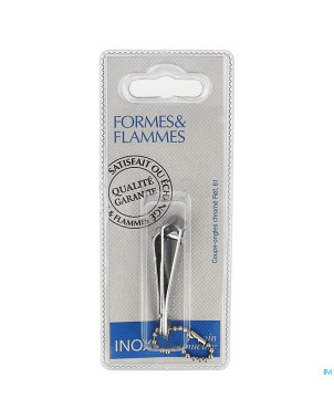 Formes&flammes  61 coupe ongles de poche + chaine