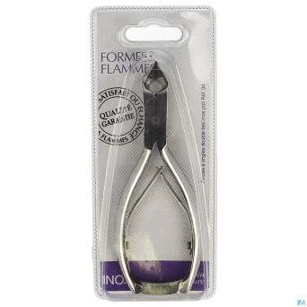 Formes&flammes  34 pince ongles double bec inox