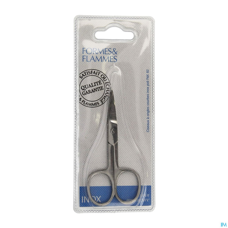 Formes&flammes  82 ciseaux ongles courbe inox