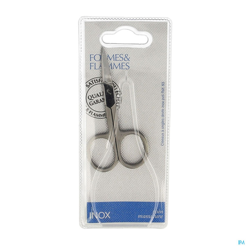 Formes&flammes  83 ciseaux ongles droit inox