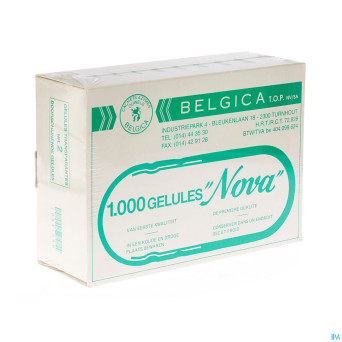 Gelules belgica c-s transp.1000   2