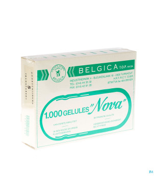 Gelules belgica c-s transp.1000   4
