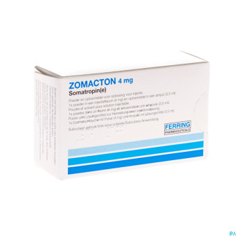Zomacton fl inj 1x 4 mg+solv