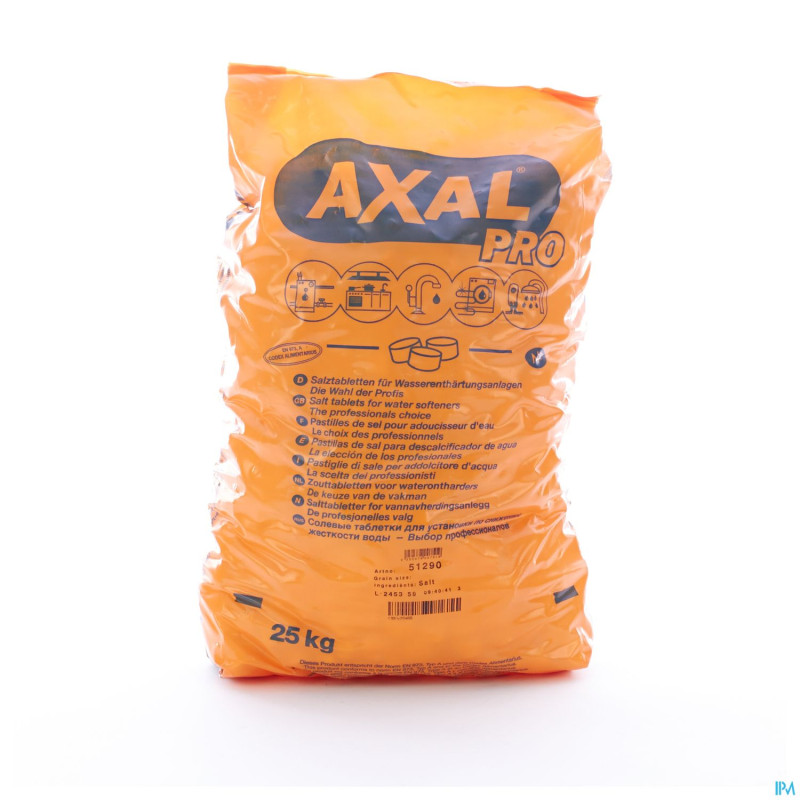 Axal sel adoucissem. de l'eau 25kg