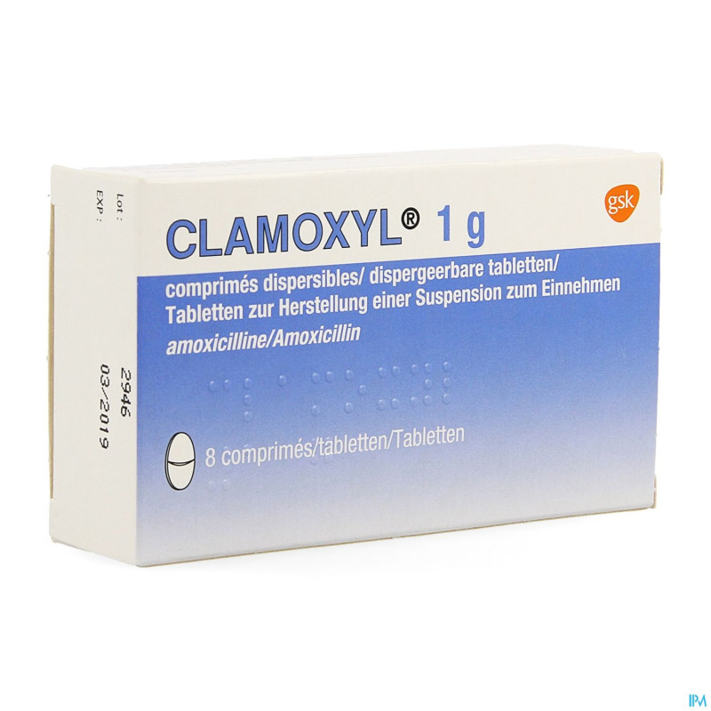 Clamoxyl 1000 "tabs" comp  8x1000mg