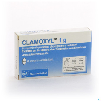Clamoxyl 1000 "tabs" comp  8x1000mg