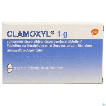 Clamoxyl 1000 "tabs" comp  8x1000mg
