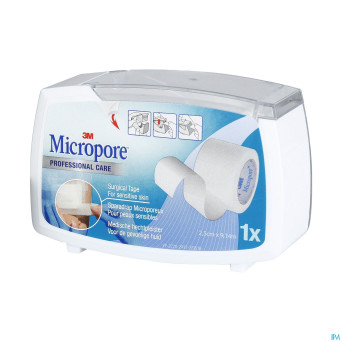 Micropore 3m 25,0mmx9,1m nouv.derouleur   1530p-1d