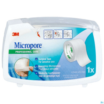 Micropore 3m 25,0mmx9,1m nouv.derouleur   1530p-1d