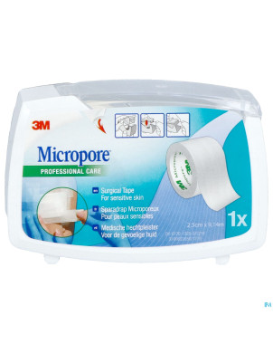 Micropore 3m 25,0mmx9,1m nouv.derouleur   1530p-1d
