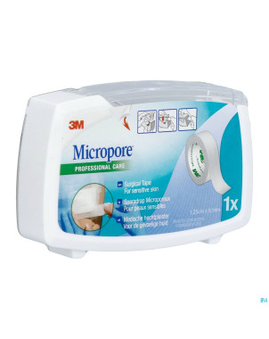 Micropore 3m 12,5mmx9,1m nouv.derouleur   1530p-0d
